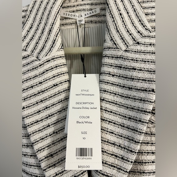 NWT! Veronica Beard Hosanna Dickey Jacket - Picture 2 of 3